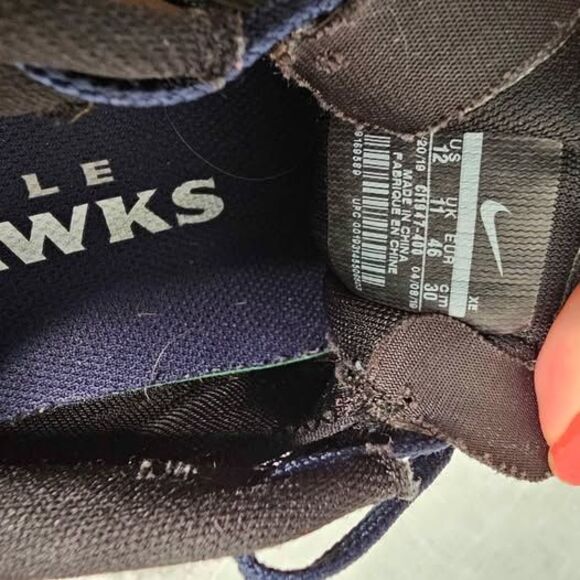 Nike Running Zoom Seahawks Sneakers Sz 12 Football - Picture 7 of 9